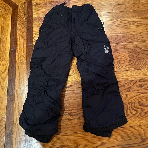 Spyder Kids Black Snow Pants Size 8 - Picture 1 of 10